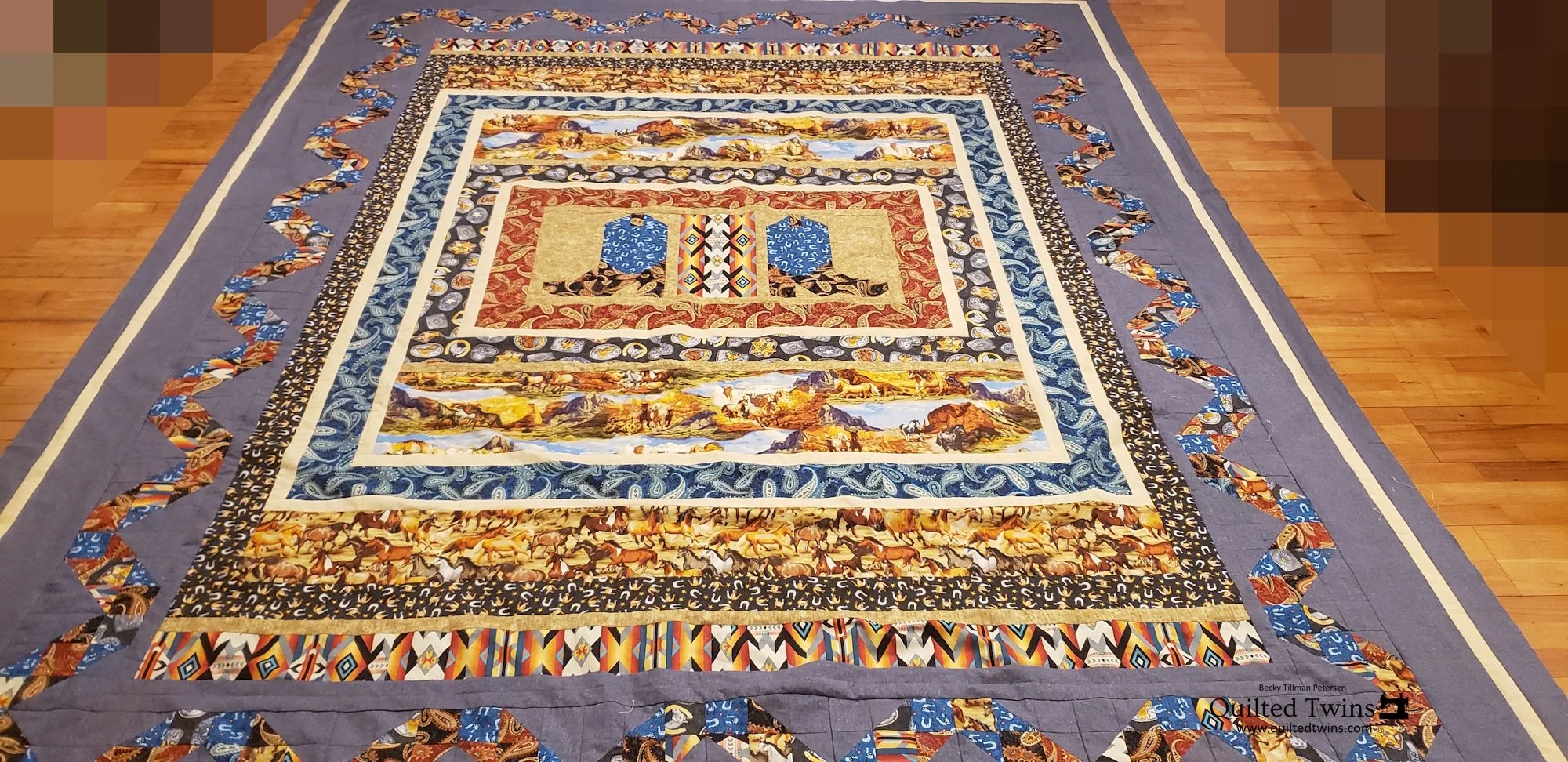 "Wild Wild West" quilt top finished