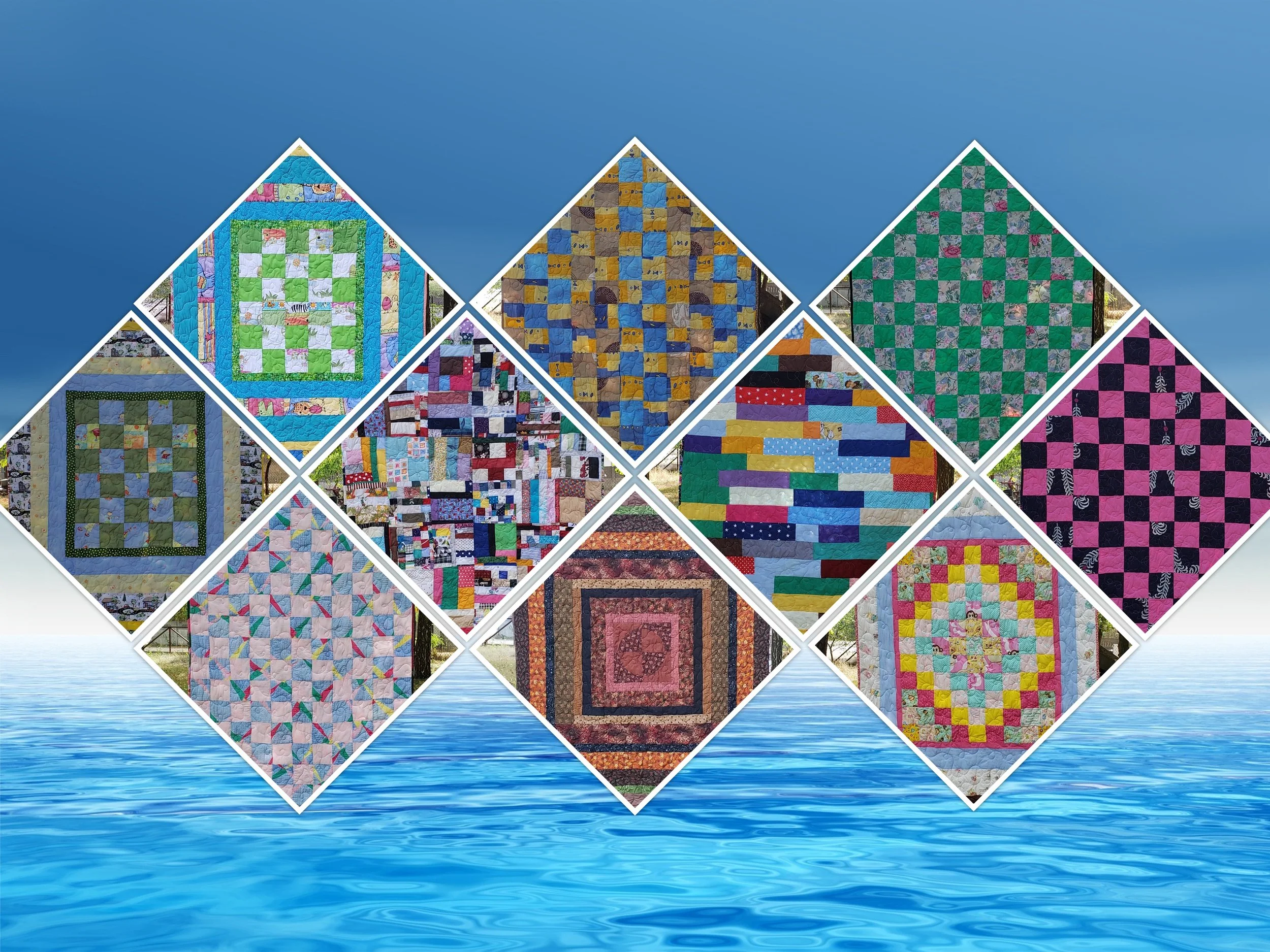 2023 Charity quilts #31-40 finished