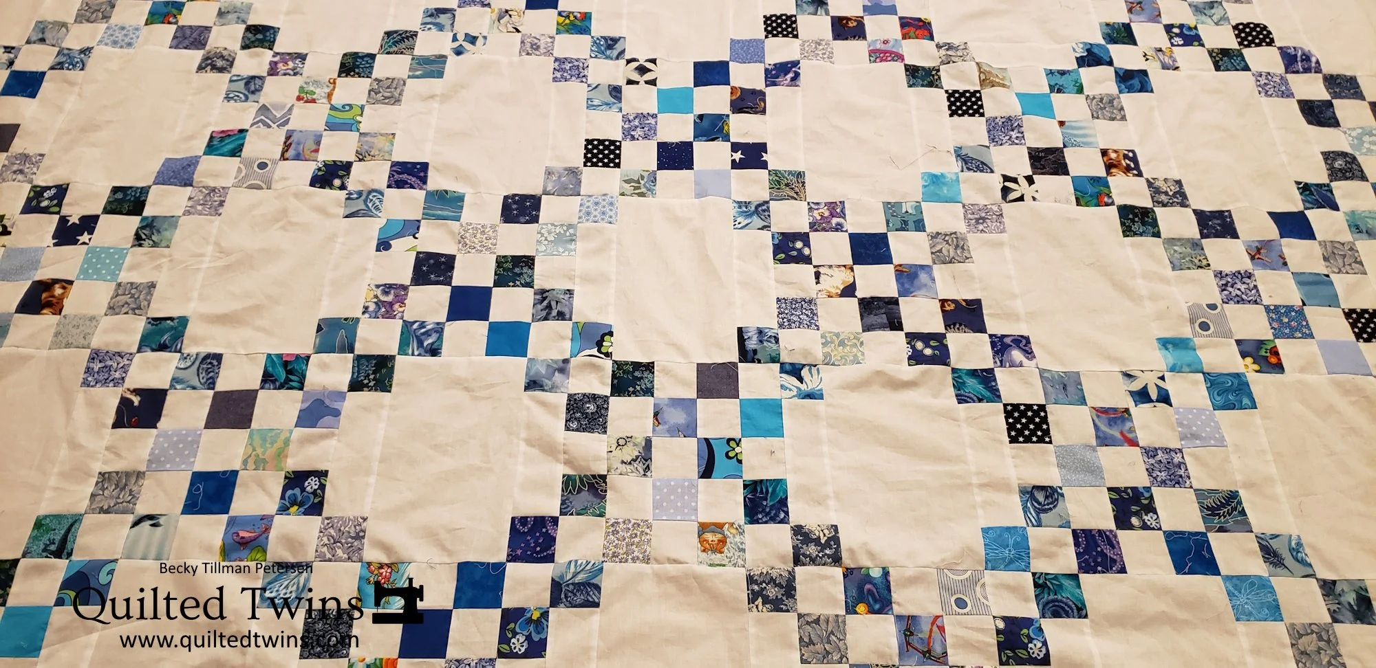 "Double Irish Chain" top finished