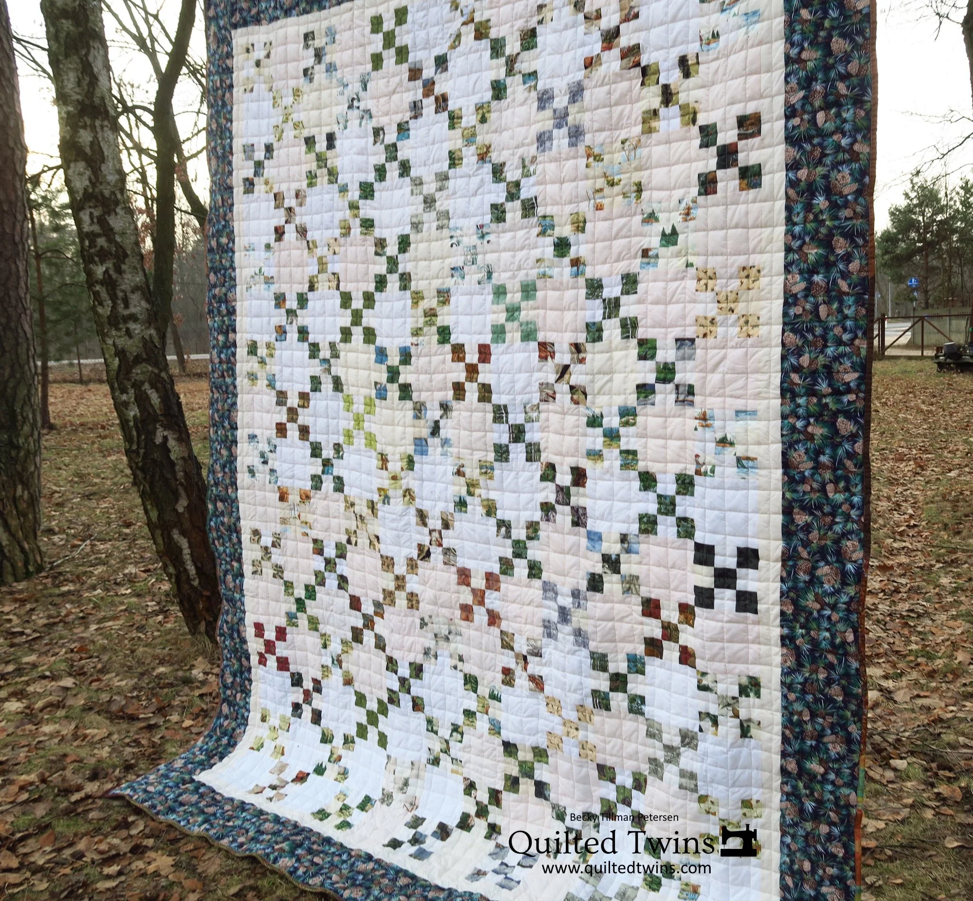Another "Single Irish Chain" Quilt - an OLD top discovered