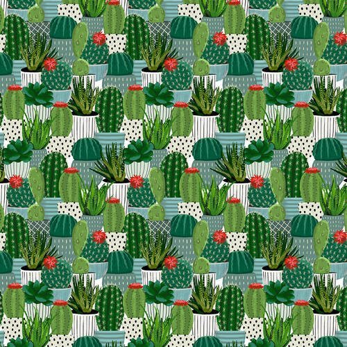 Packed Cactus - Blank Quilting - $11.50/yd