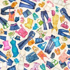Clothes and Accesories - Quilting Treasures - $6.99/yd