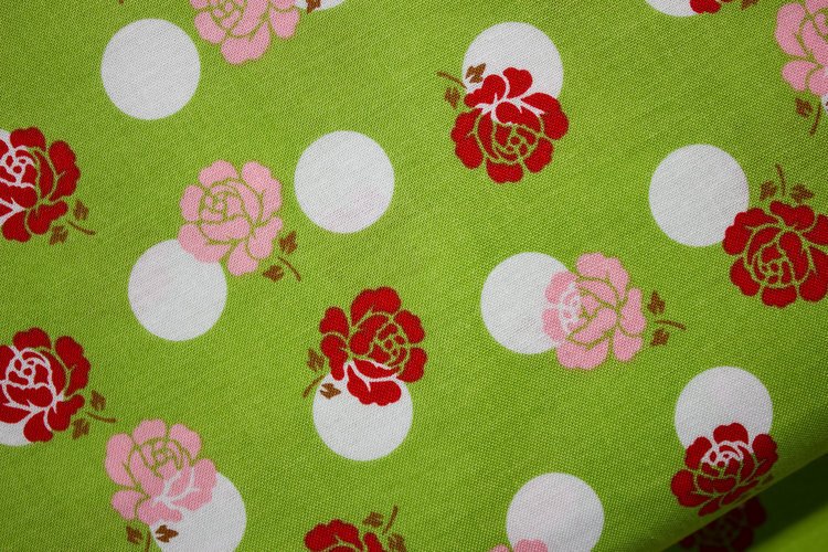 Sew Cherry 2 - Green - $6.99/yd