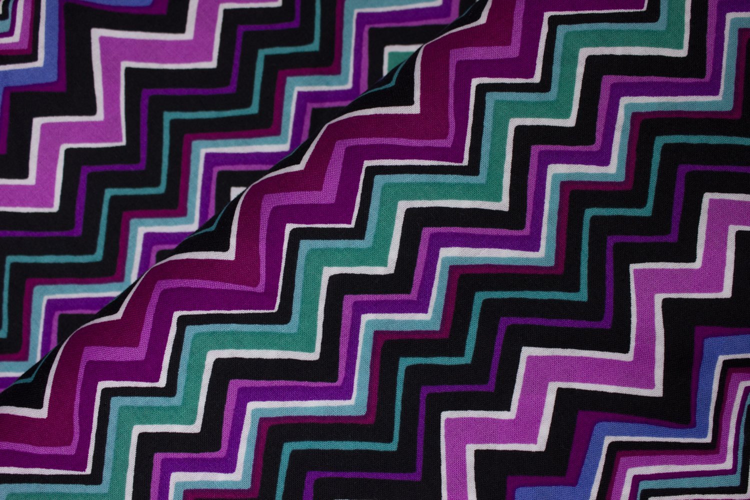 Purple, Teal and White Chevrons - Hoffman - $6.99/yd