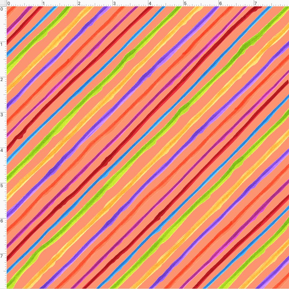 Colorful Quirky Bias Stripes - Loralie Designs - #6.99/yd