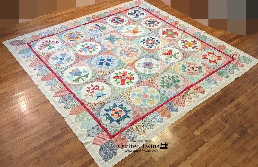 "Mercantile" - my first real Lori Holt quilt top finished