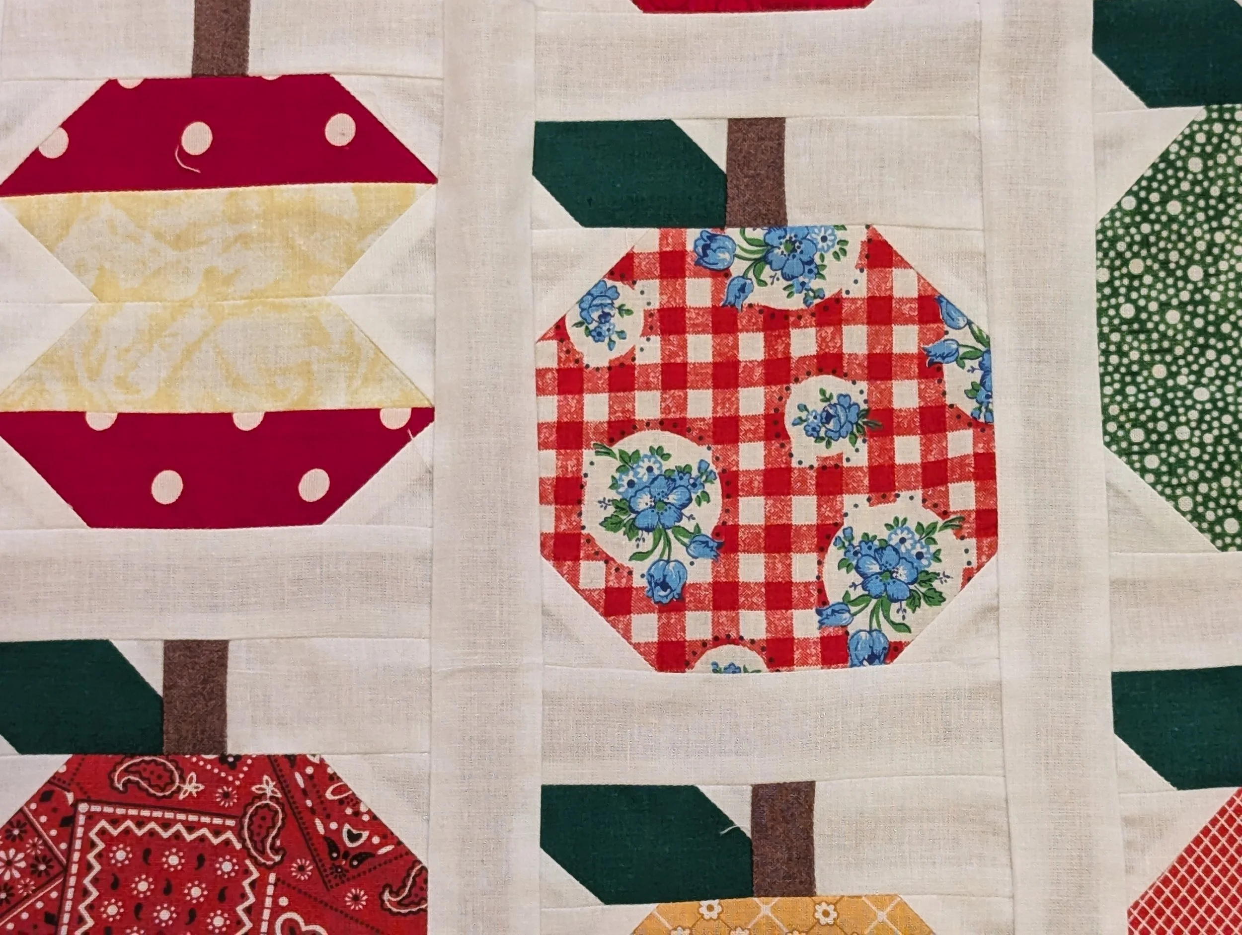 " Applelicious" quilt top finished