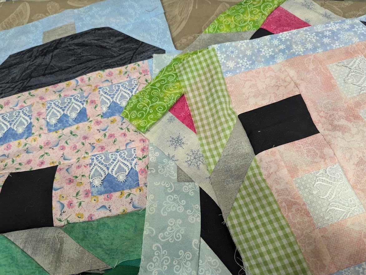 In Progress Quilts - Cats, applique, etc