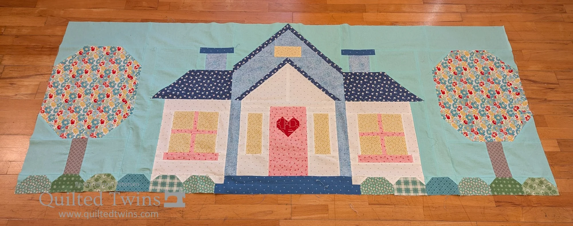 "A Quilter's Cottage" top finished