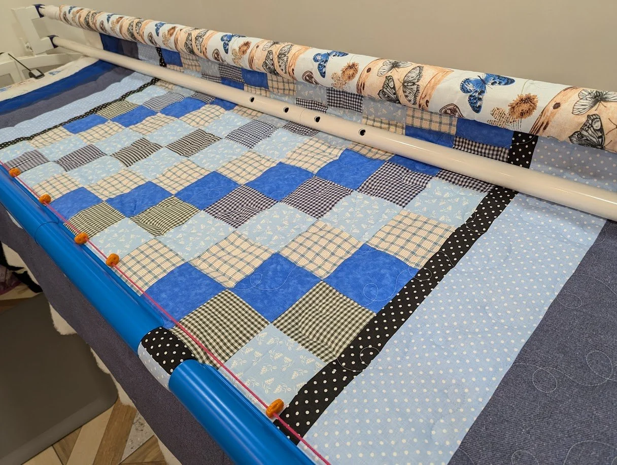 Working on those Charity Quilts!