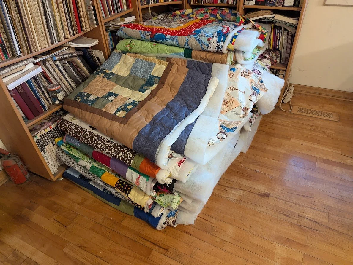 Charity Quilt Quilting Progress