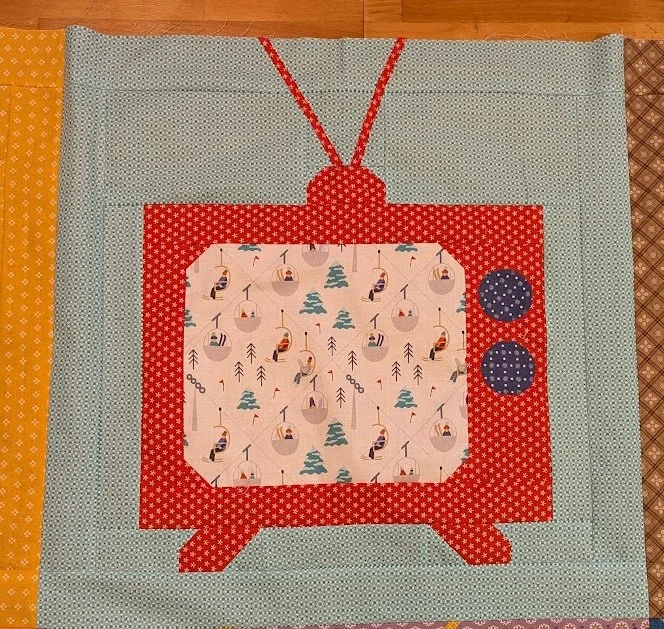"Movie Night" - quilt top finished