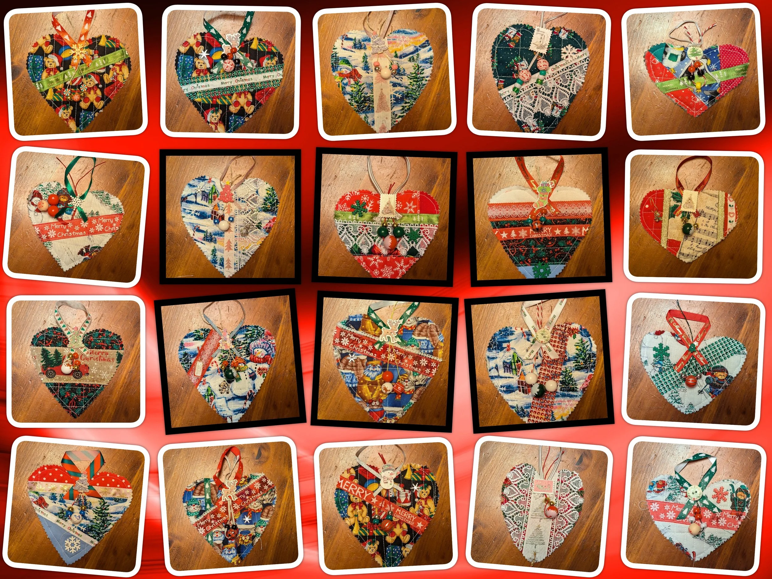 Christmas Hearts - I put 20 out locally!