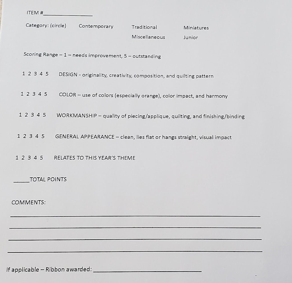 I got to Be a Quilt Judge!