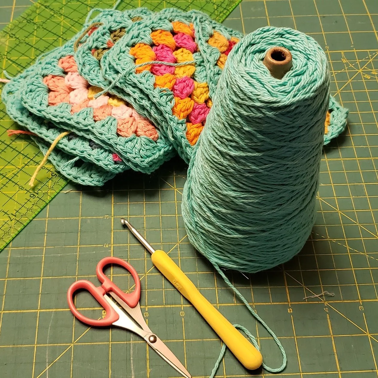 Update on my Crocheted Granny Squares