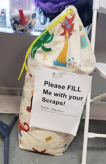 I didn't throw away any fabric scraps for almost 5 months!