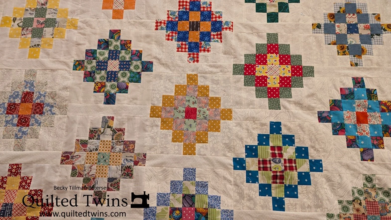 “Granny Square Strips” top finished