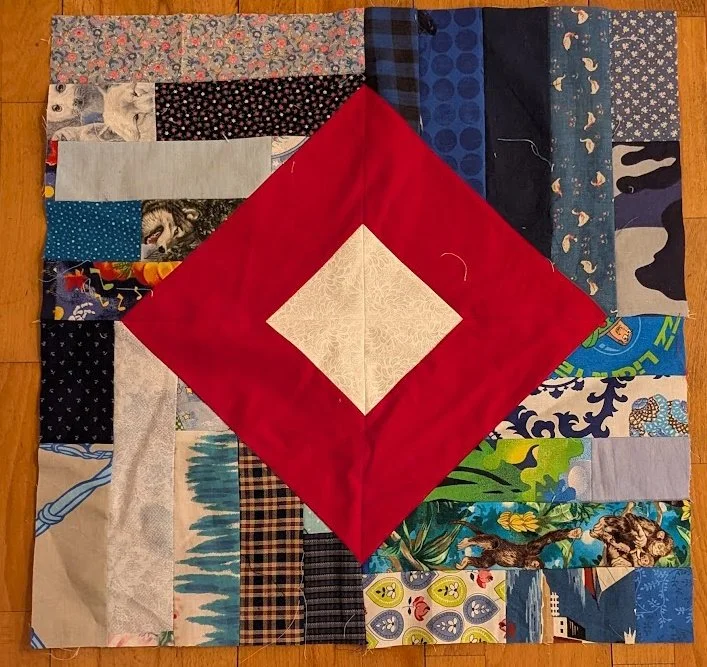 A Week of “In Progress Projects” - #5 - those Blue strips - quilt #1