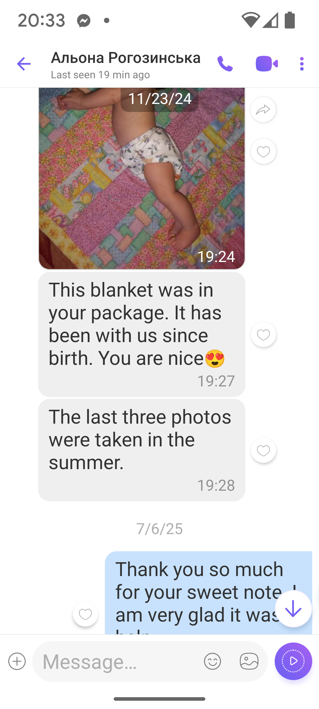 I Heard from Another Lady from UKRAINE - another Thank you!!!