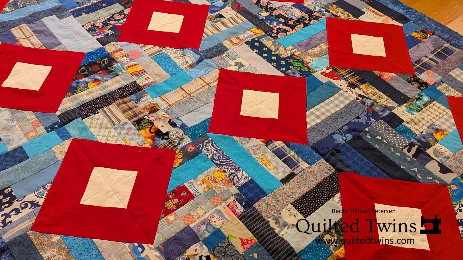 Blue Strips Quilt #2