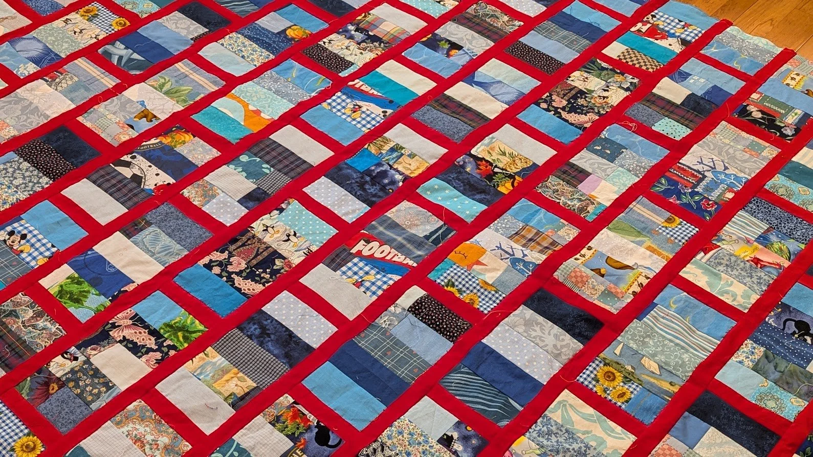 Next Blues 2.5" strips project - "Brick Wall" top finished