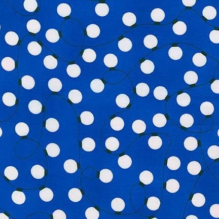 White Globe Lights  Robert Kaufman $6.99/yd