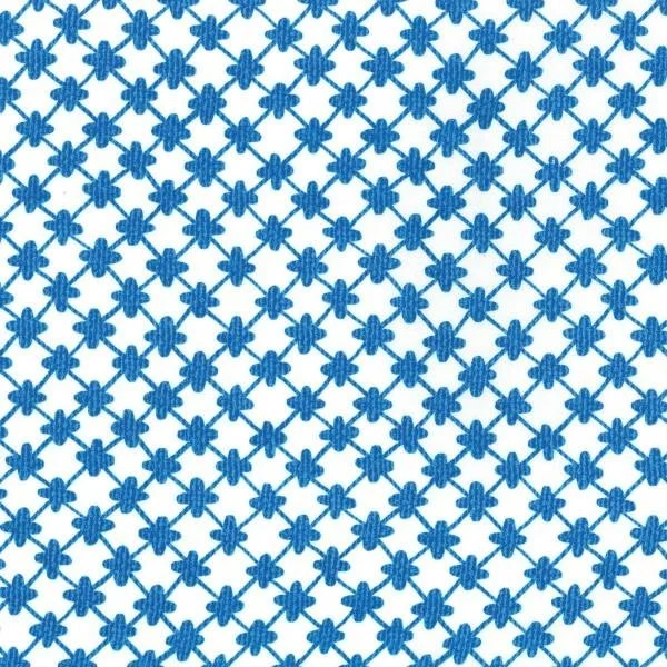 Blue Stylized Connected Flowers Michael Miller $6.99/yd