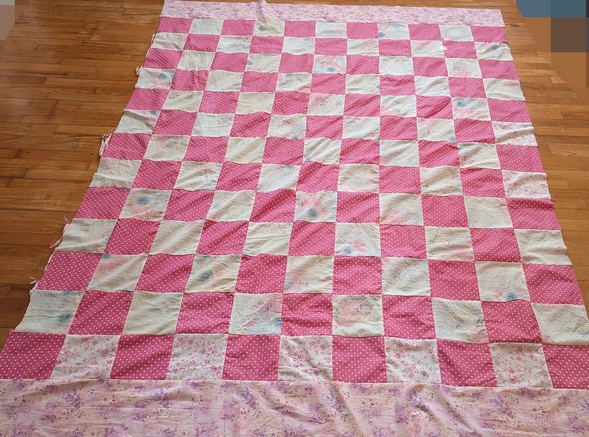 I trimmed off one column and added it to the top or bottom and then more fabric to make it the right length.