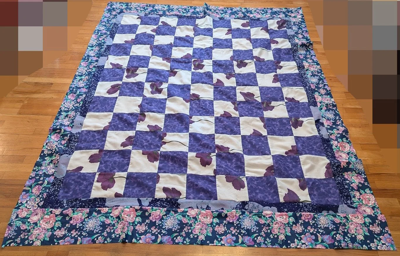 I added the borders from the center out