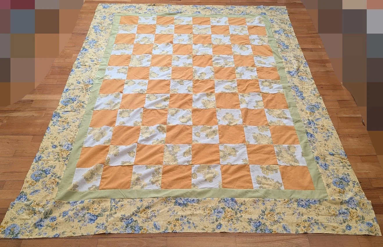 I added the borders from the center out