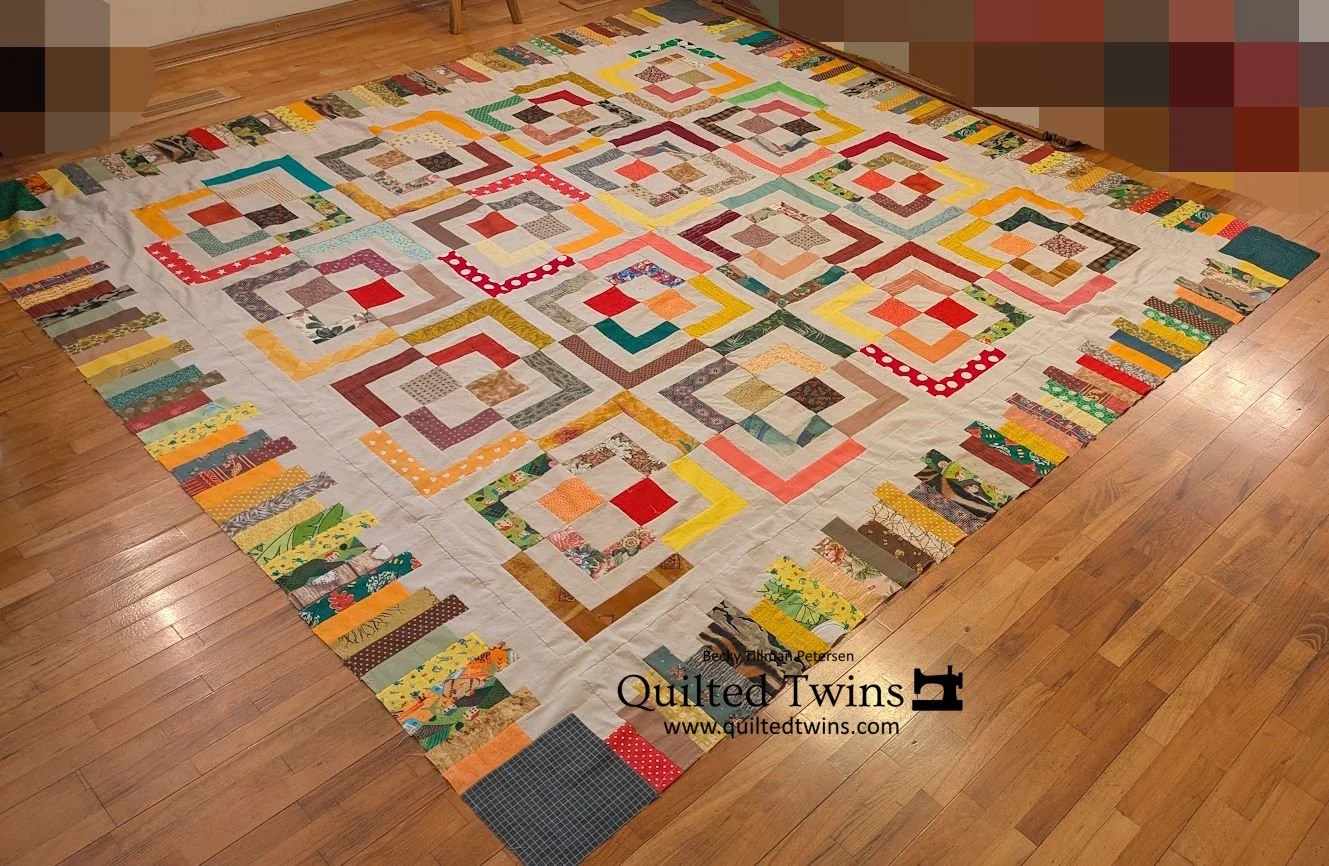 Fractured Squares with border - from the 2.5" strips series