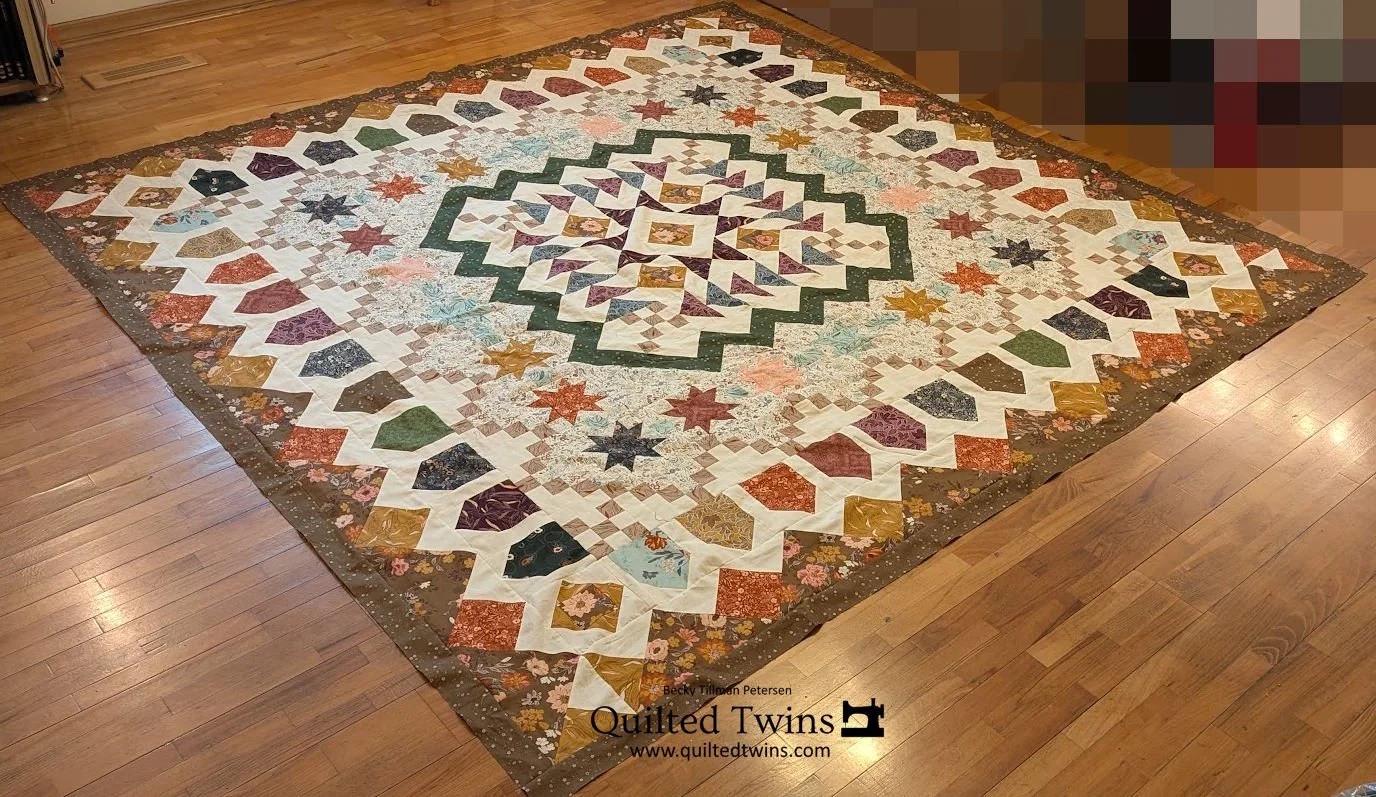 "Tennessee" quilt top finished - a 2025 Mystery Quilt TOP finished