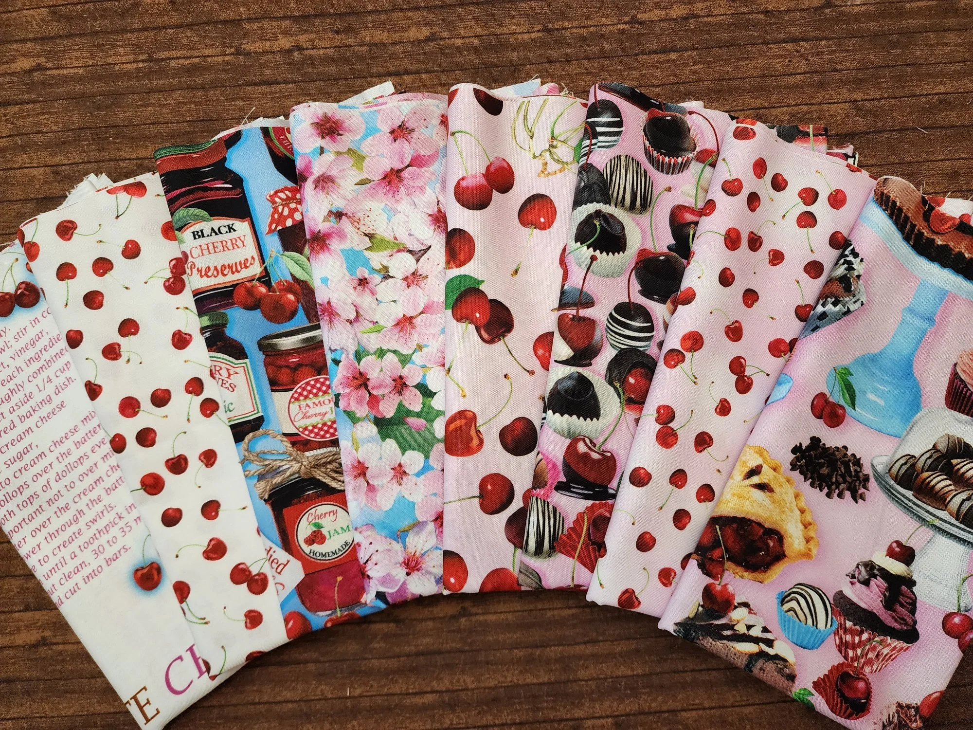 Cherry Hill #2 by Greta Lynn for Benartex- 8 Piece Half Yard Bundle Pack