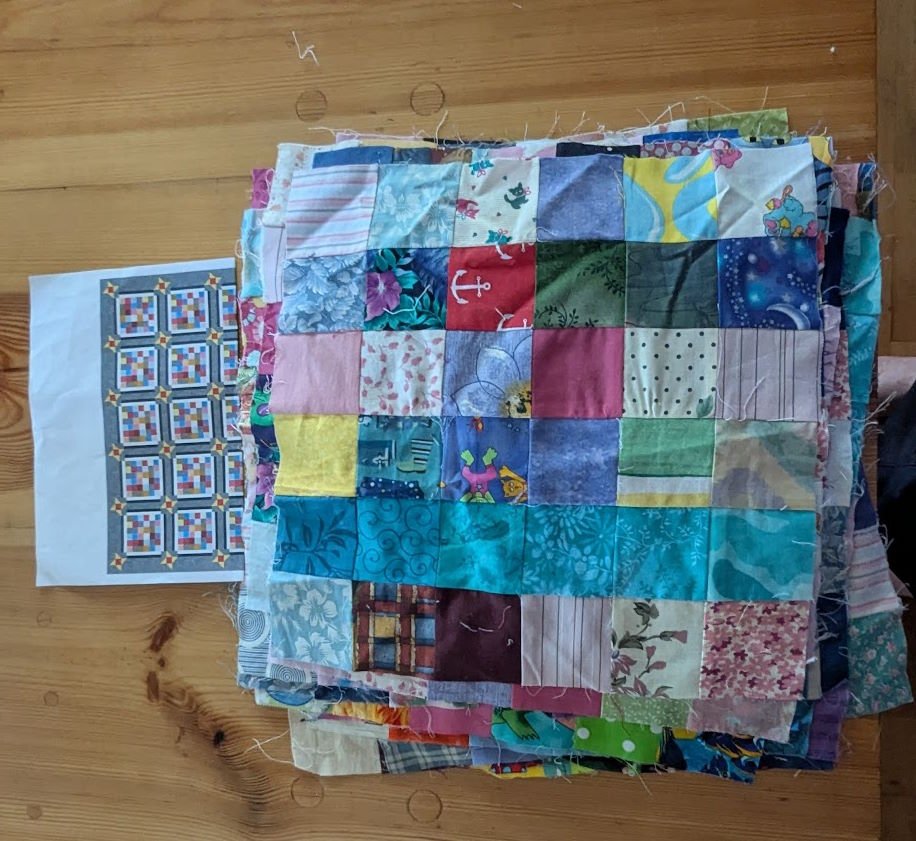 all blocks made - layout shown