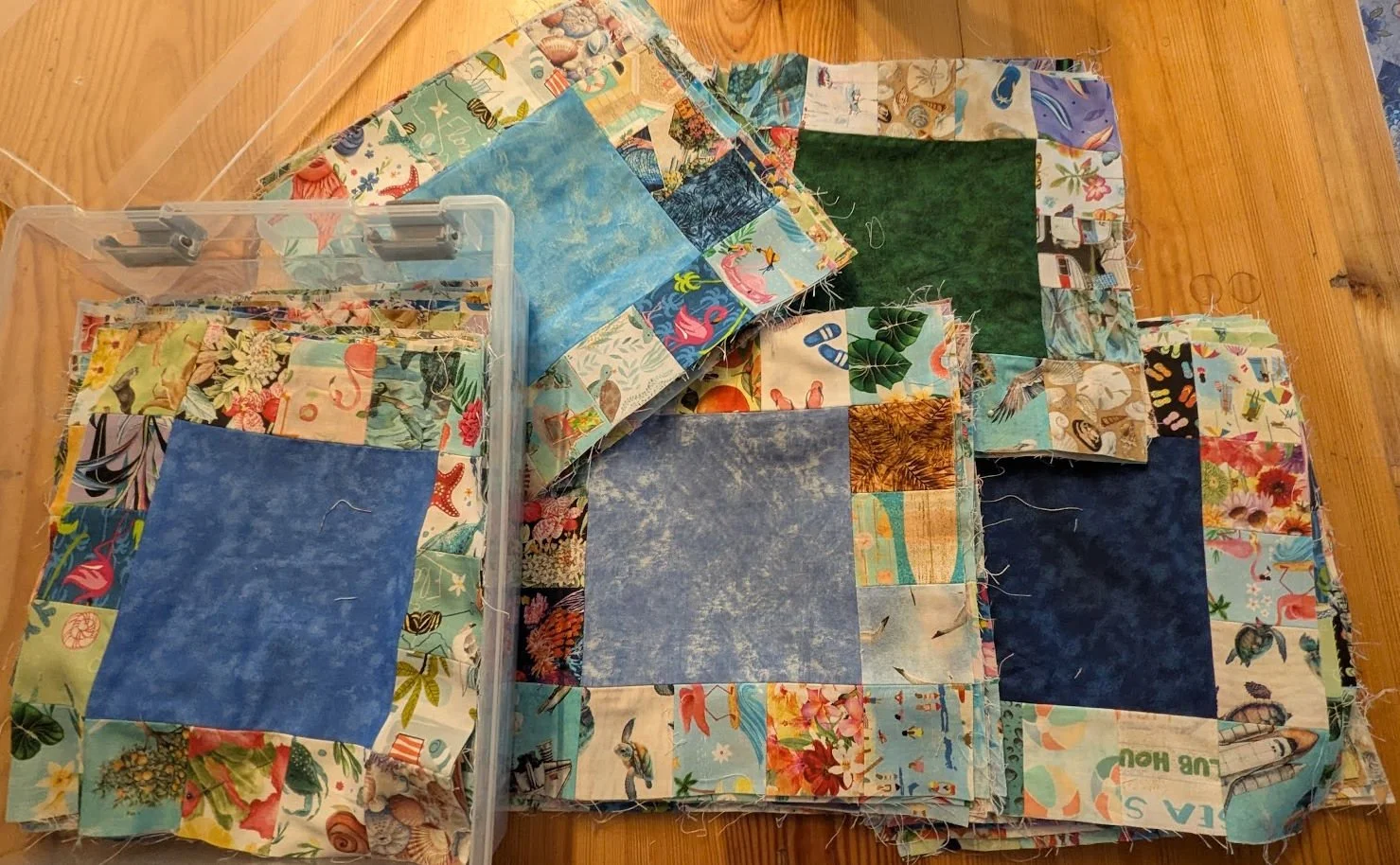 90 blocks made - need to put together