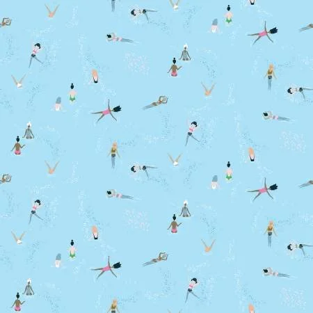Females swimming - Michael Miller - $12.50/yd