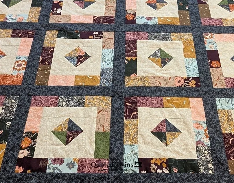 "Mixed Bag" - quilt top finished in the Stephanie Slewinski series of quilts using her fabrics
