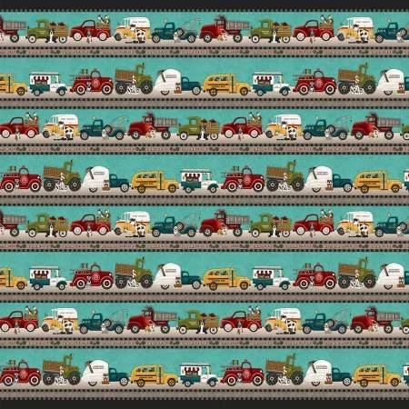 Papa's Old Truck by Leanne Anderson and Kaytlyn Kuebler for Henry Glass - $6.99/yd