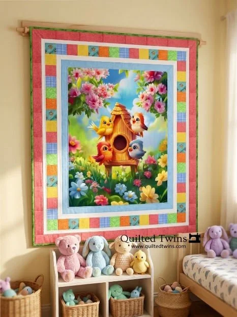 Introducing "Tweet Meet" - another Baby Quilt kit by Quilted Twins