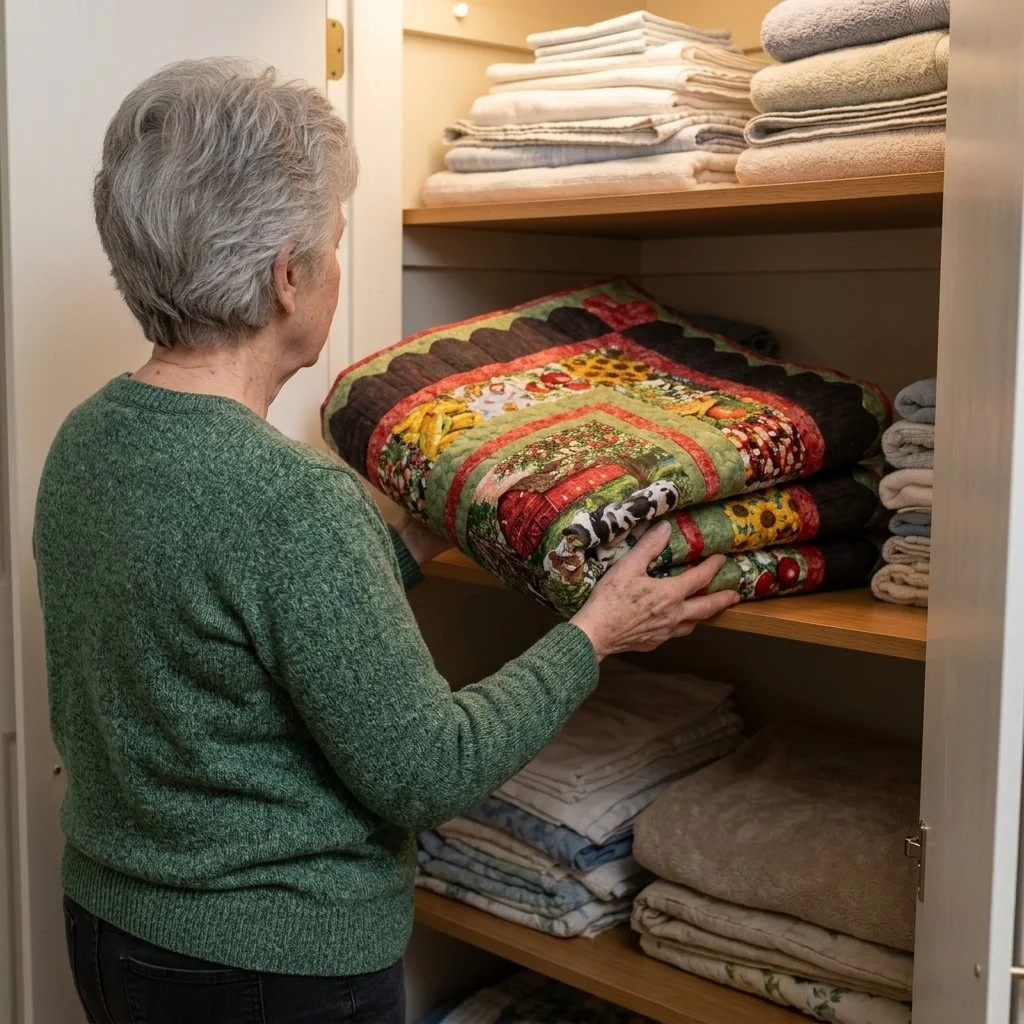 Remember that GIFT quilt for the farmer's wife?