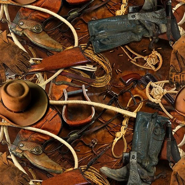 Cowboy Gear - Hoffman - $12.50/yard