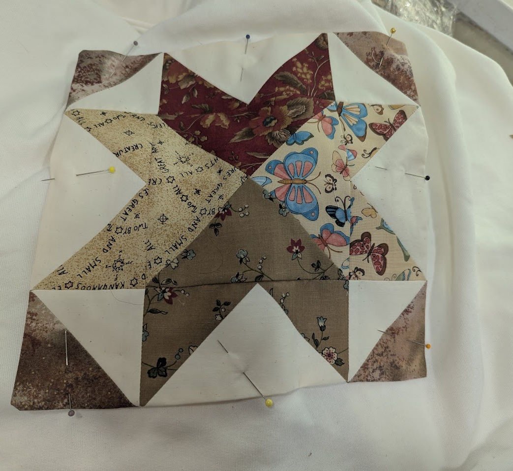 Sweatshirt plus quilt blocks