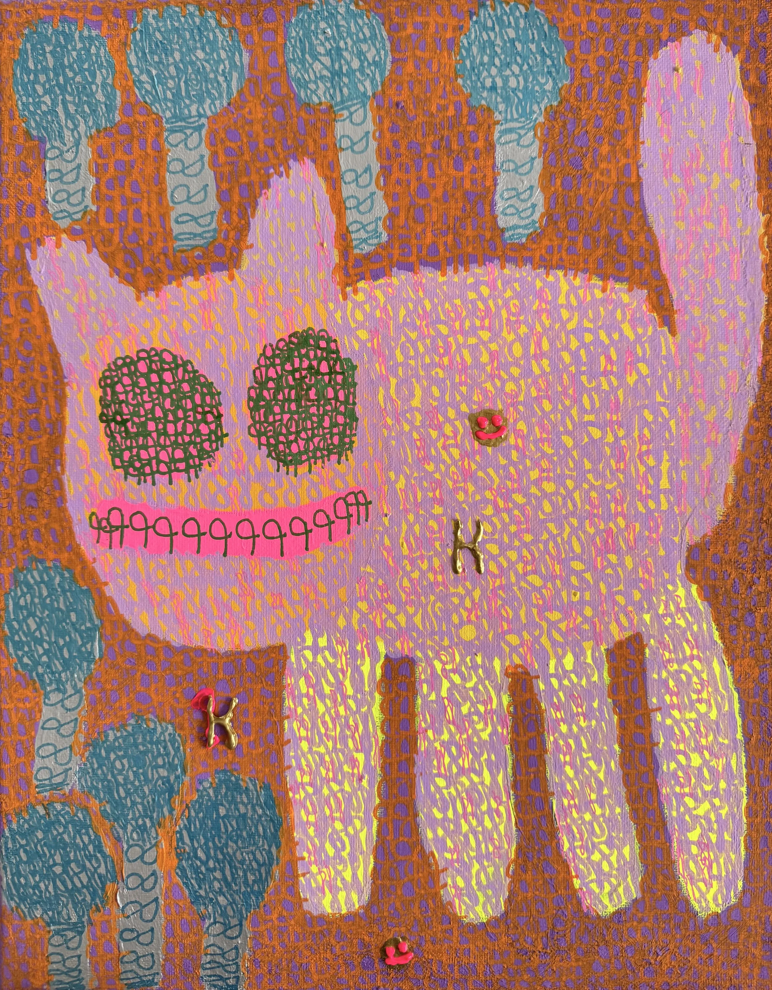 The goat is having a good day because it's with the leaves (11x14")