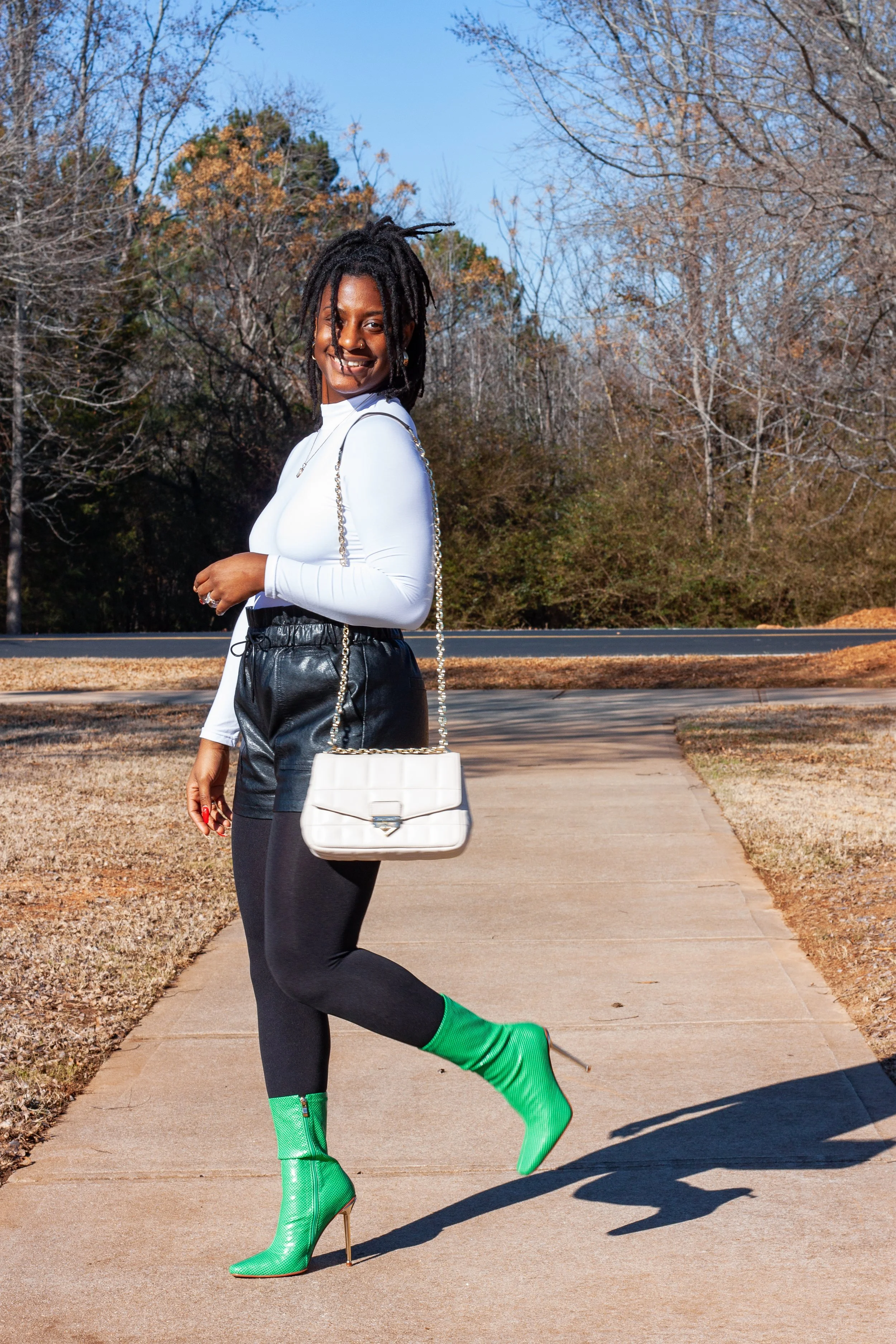 A Guide to Styling Leather Shorts for Colder Weather