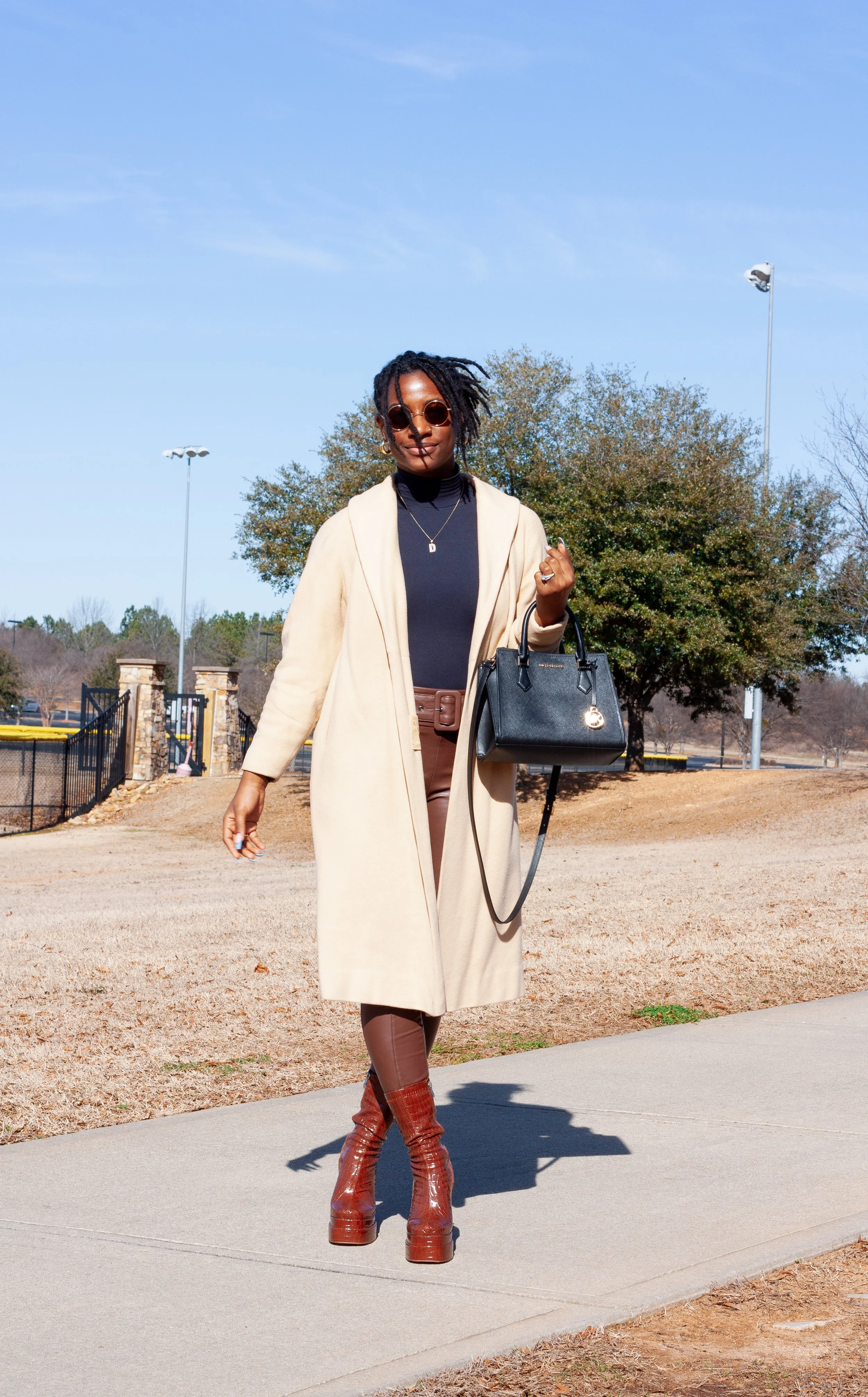 Styling a Basic, Black Turtleneck Four Different Ways