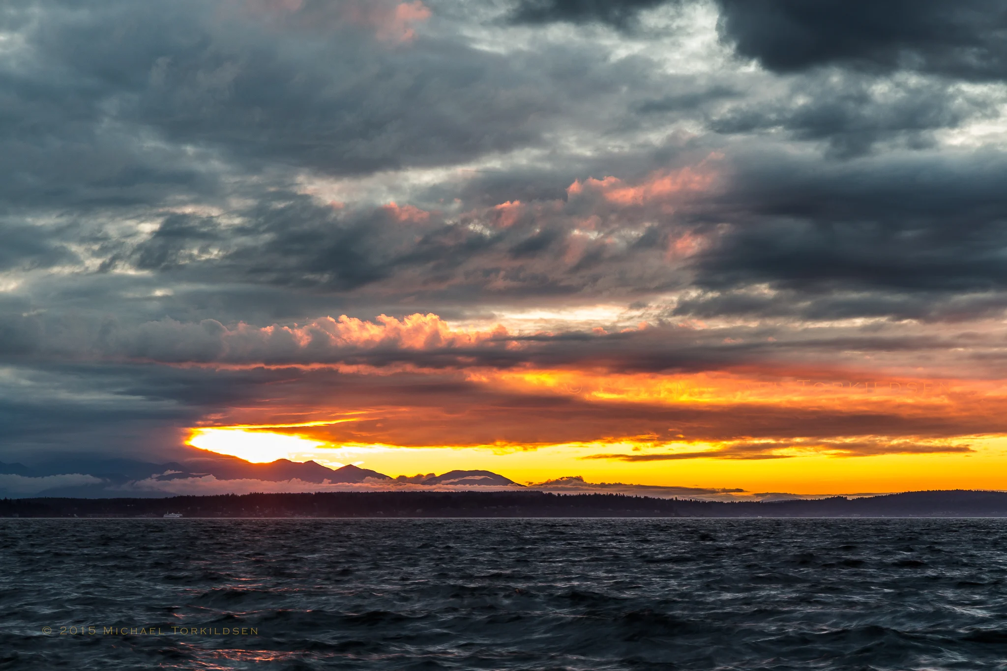 Storm Breaking over Alki Beach