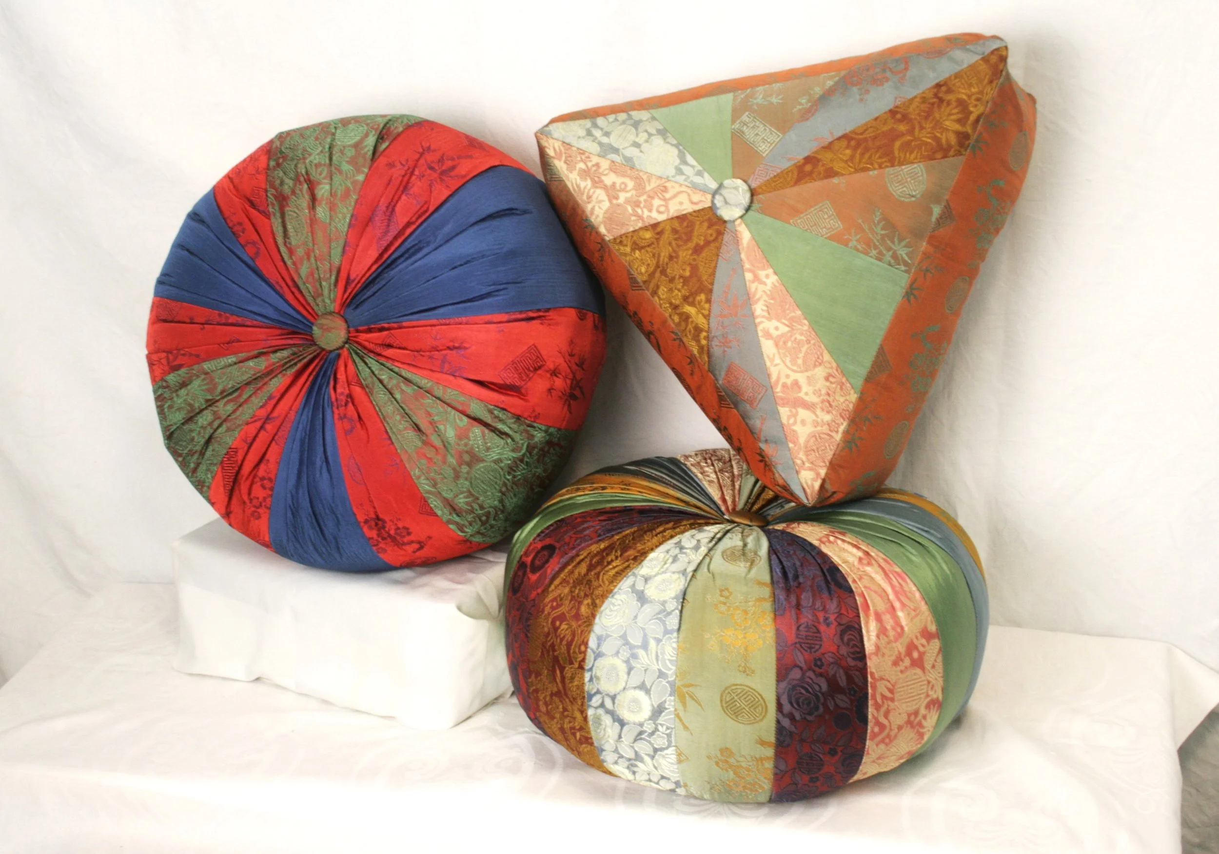 "Silk Patches" Meditation Cushions - Vietnam