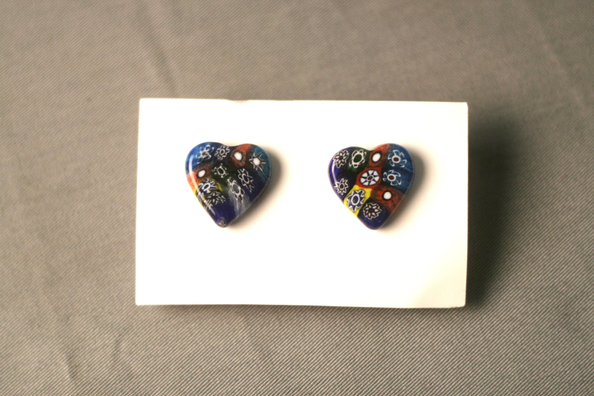 MultiColoured Glass Stud Earrings - India