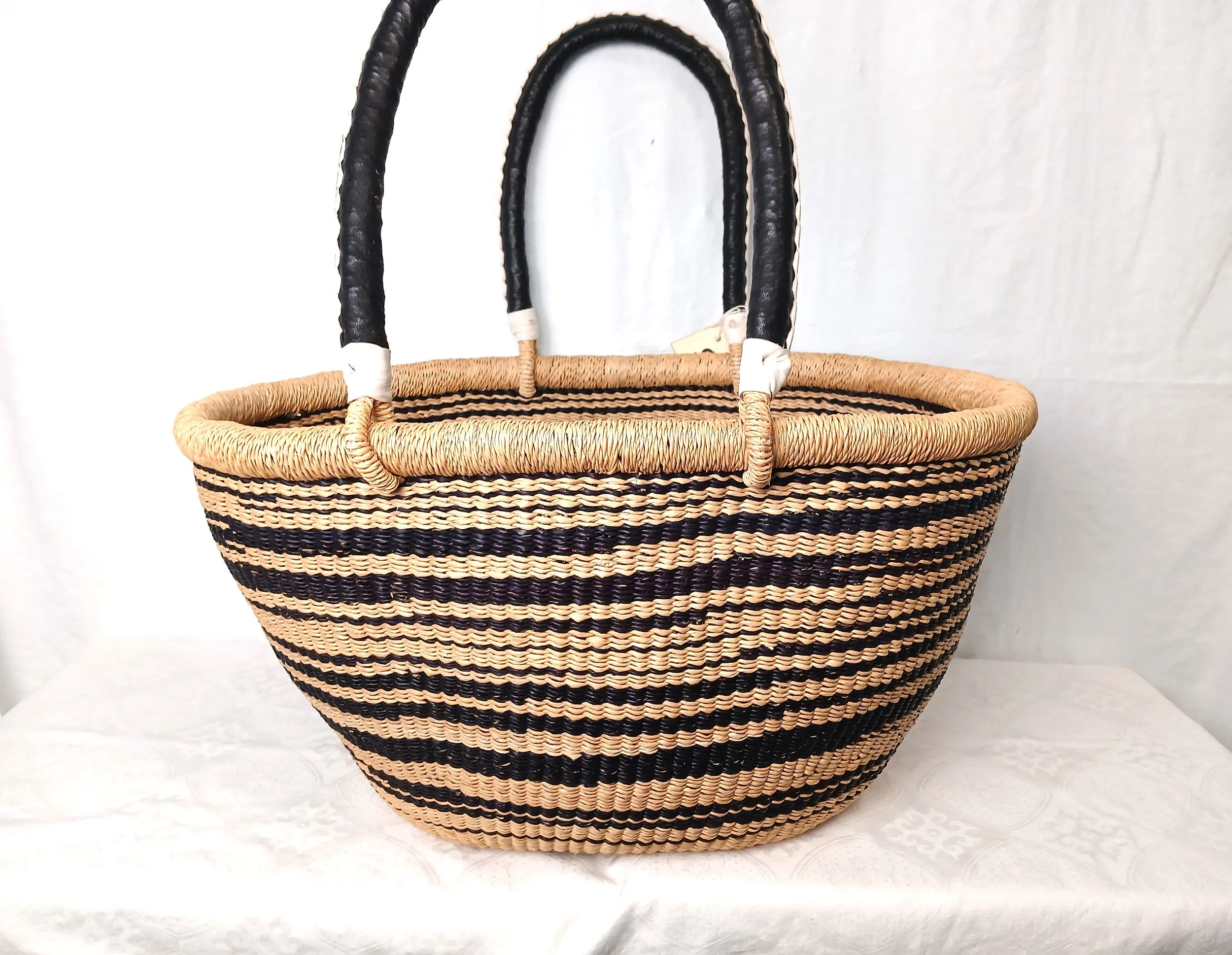 Large Oval Market Basket - Ghana