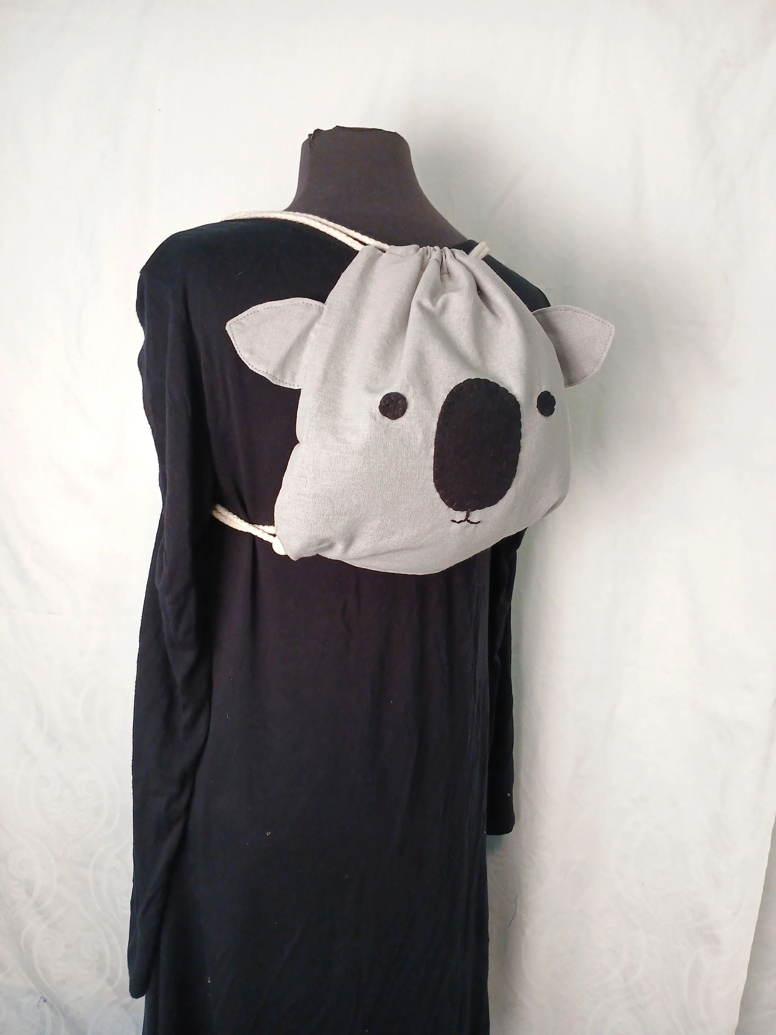 Animal Face, Draw String Backpack - Thailand